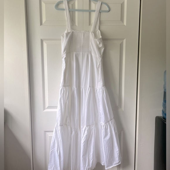 Banana Republic Poplin Tiered Maxi Dress - White - Picture 3 of 6